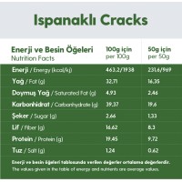 Ispanaklı Glutensiz Vegan Tohum Kraker Cracks 50gr